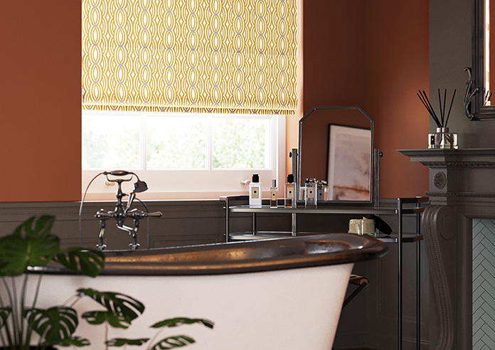 Opulent Scallop, Toffee - Roman Blind - Image 5